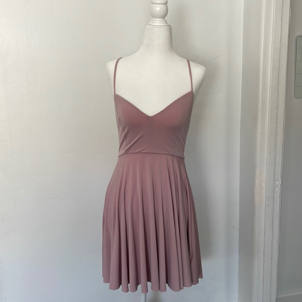 Kimchi Blue rose pink dress with strappy low back
